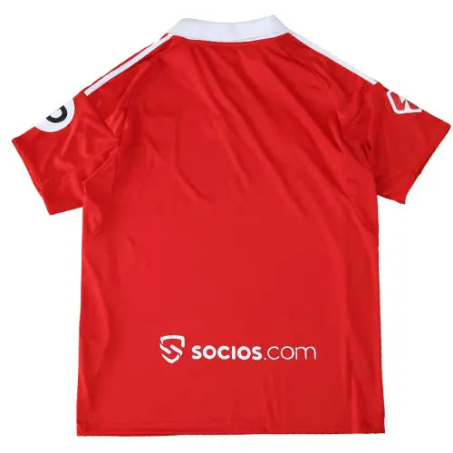 Camisa Sevilla 2025/26 II - detalhe da gola