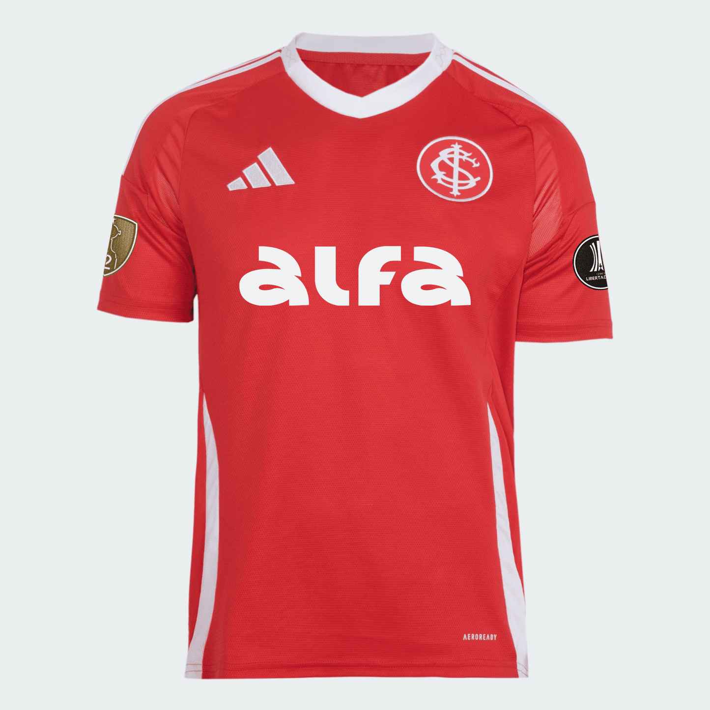 Camisa Adidas Internacional 2025/26 I Com Patrocínios - detalhe
