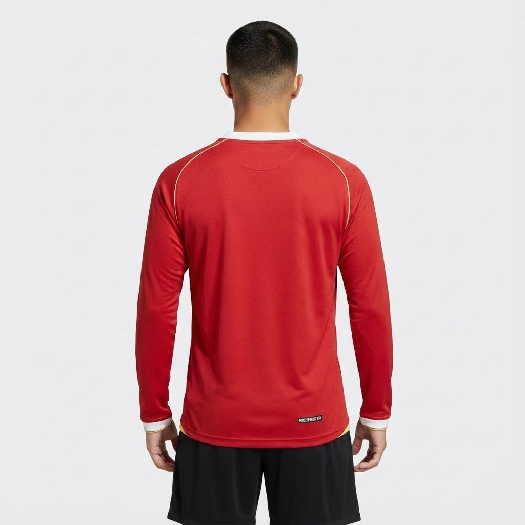 Camisa Retrô Manchester United 2006/07 I Manga Longa - vista traseira