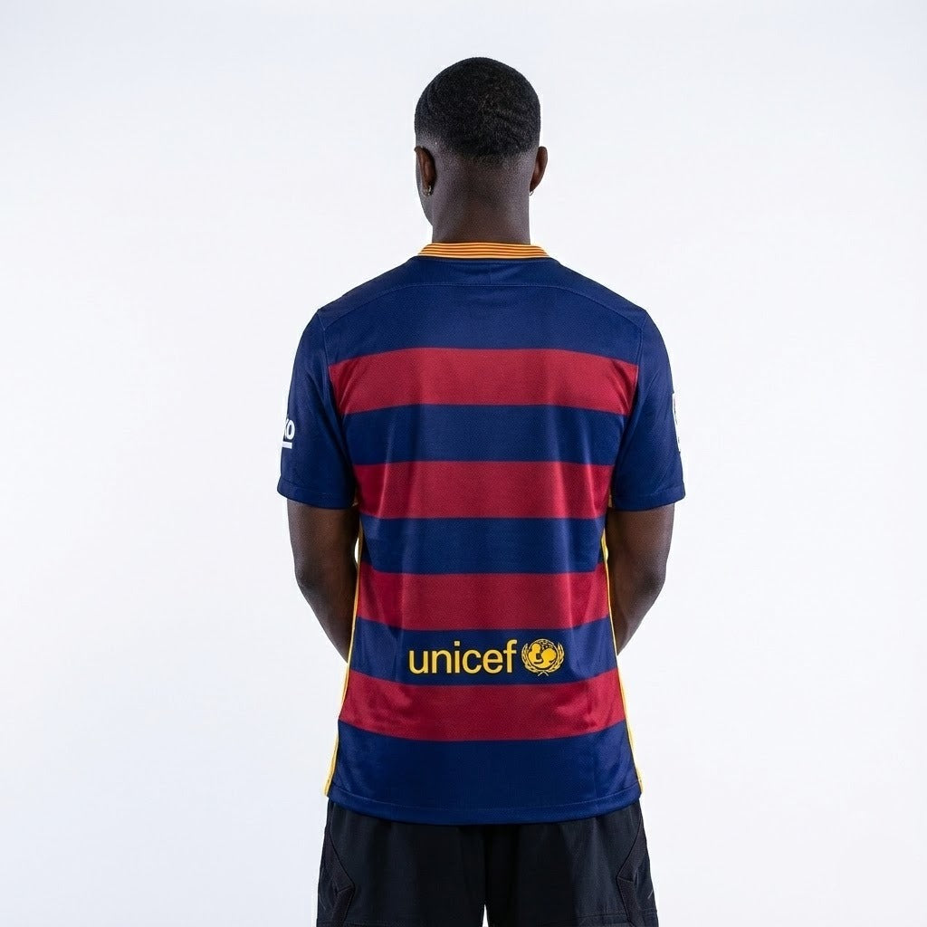 Camisa Retrô Barcelona 2015/2016 I - vista traseira