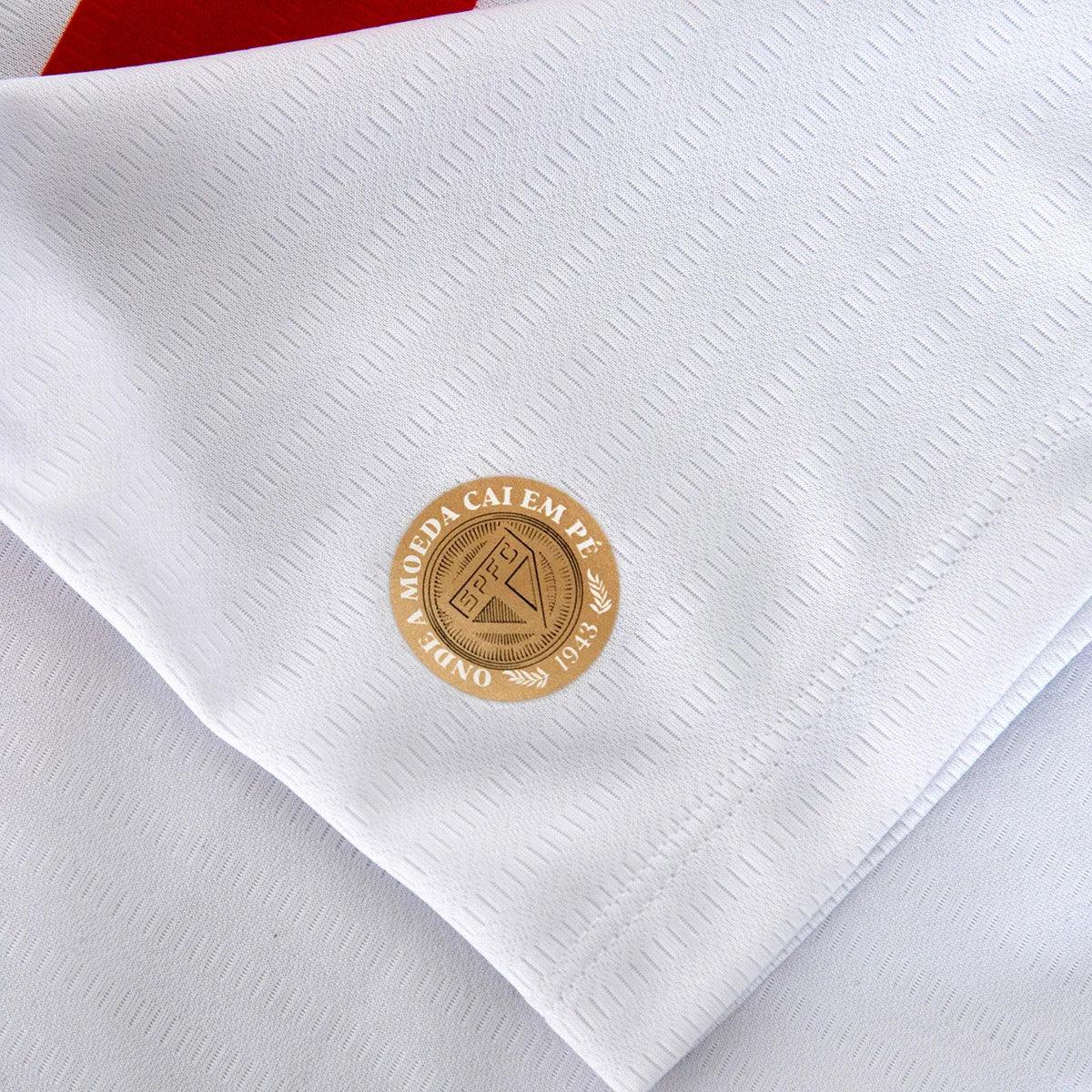 Camisa New Balance São Paulo FC 2024/25 I - detalhe da gola