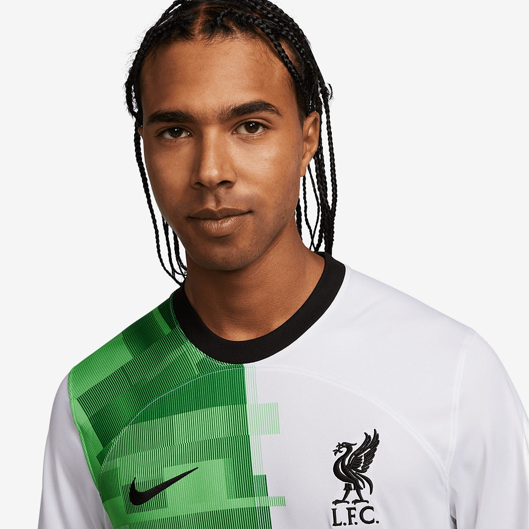 Camisa Nike Liverpool FC 2023/24 II Torcedor - detalhe da gola