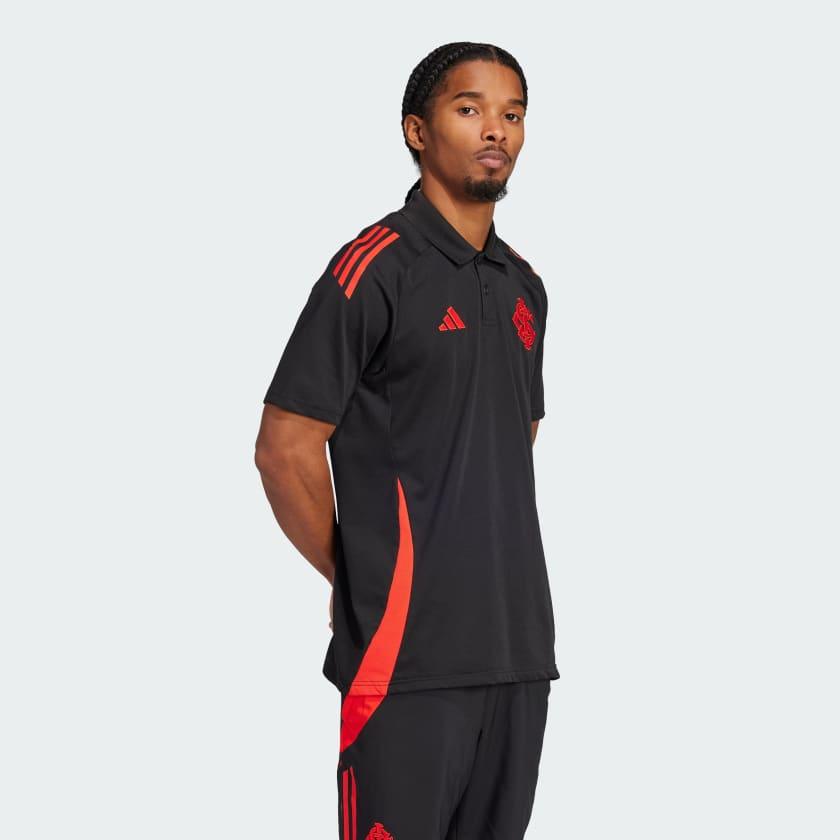 Camisa Polo Treino Adidas Internacional 2024/25 - detalhe da gola