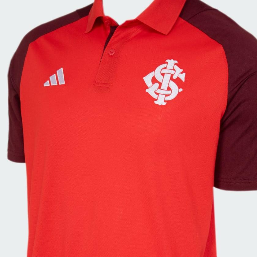 Camisa Polo Adidas Internacional 2024/25 - detalhe da gola