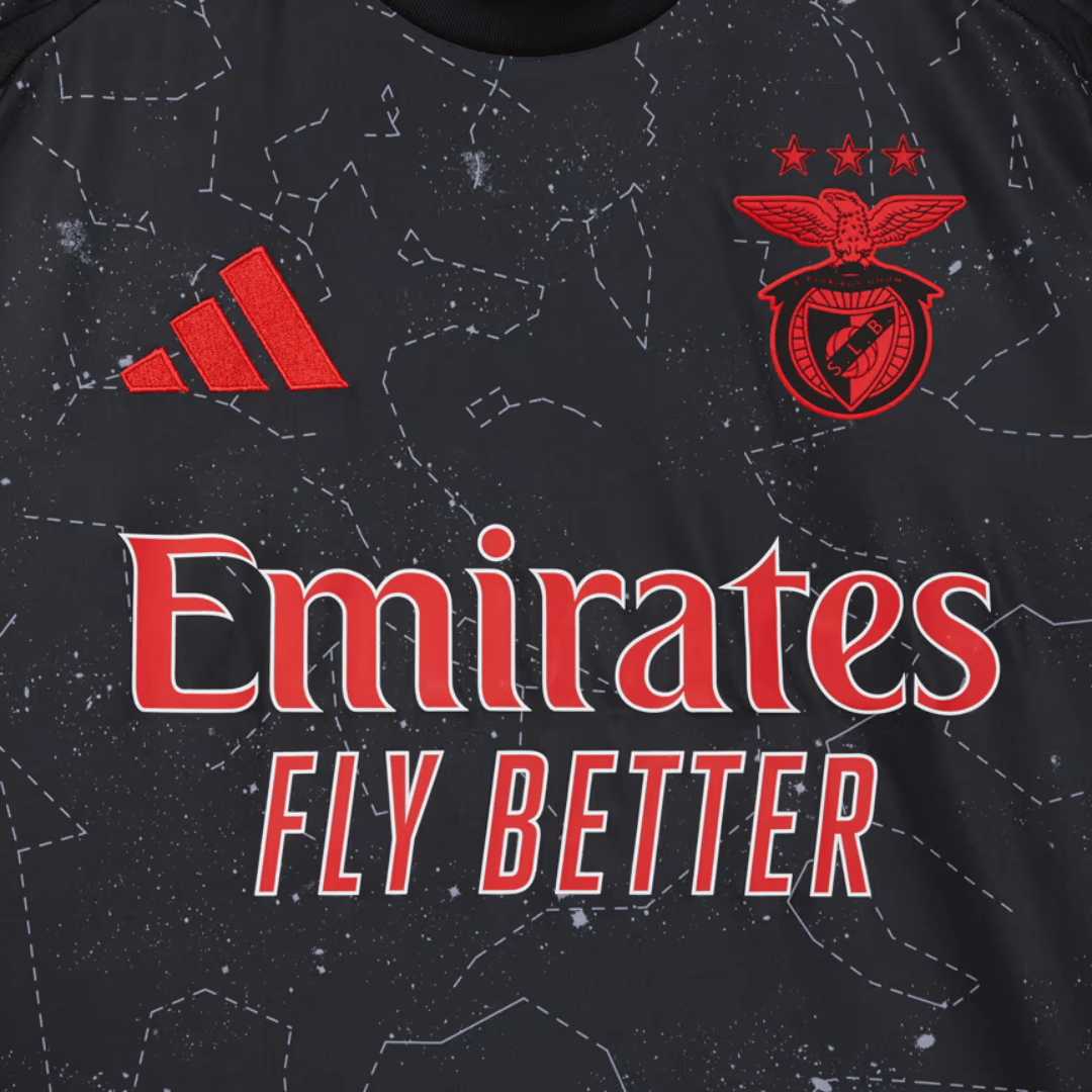 Camisa Adidas Benfica 2024/25 II - detalhe da gola