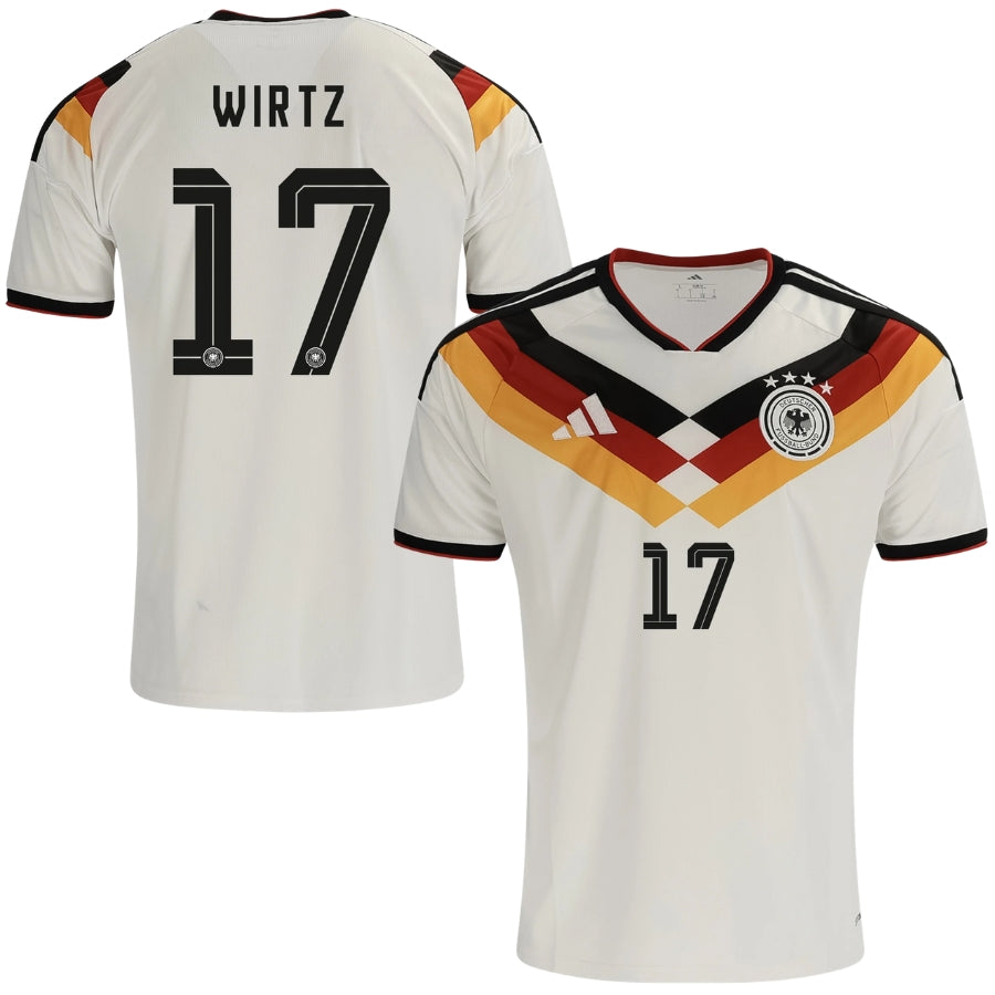 Camisa Alemanha Home Copa 2026 - #17 Wirtz - Torcedor