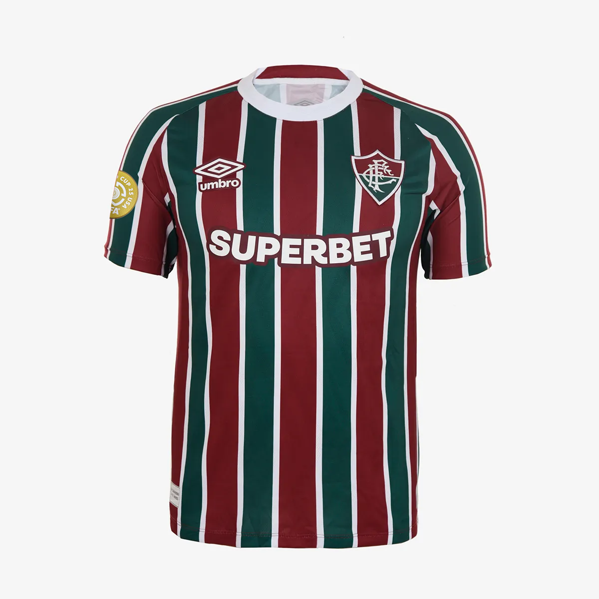 Camisa Umbro Fluminense 2025/26 I - Jhon Arias 21 - detalhe