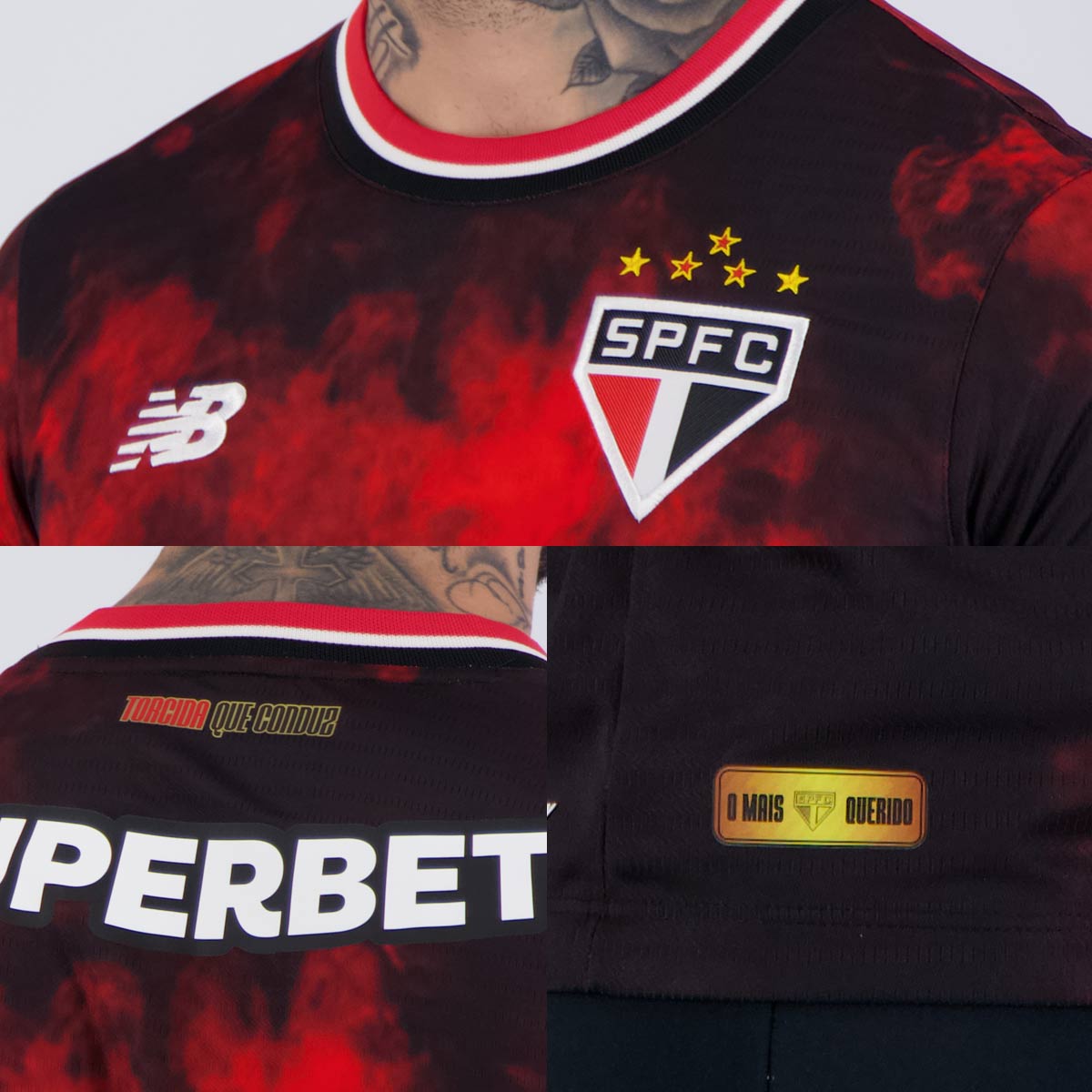 Camisa New Balance São Paulo III 2024 Patch Libertadores
