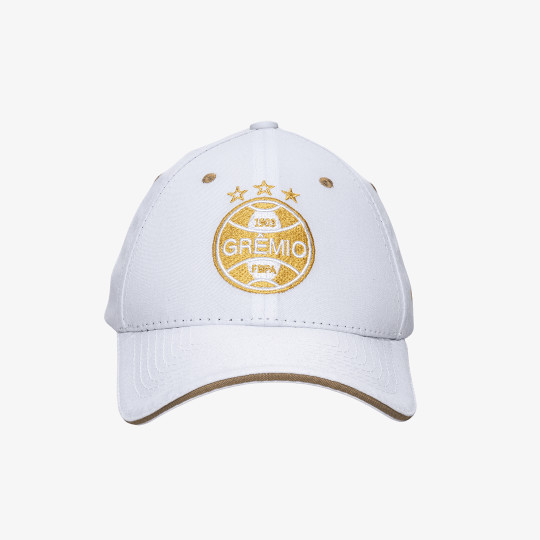 Boné Grêmio Gold - Branco - vista traseira