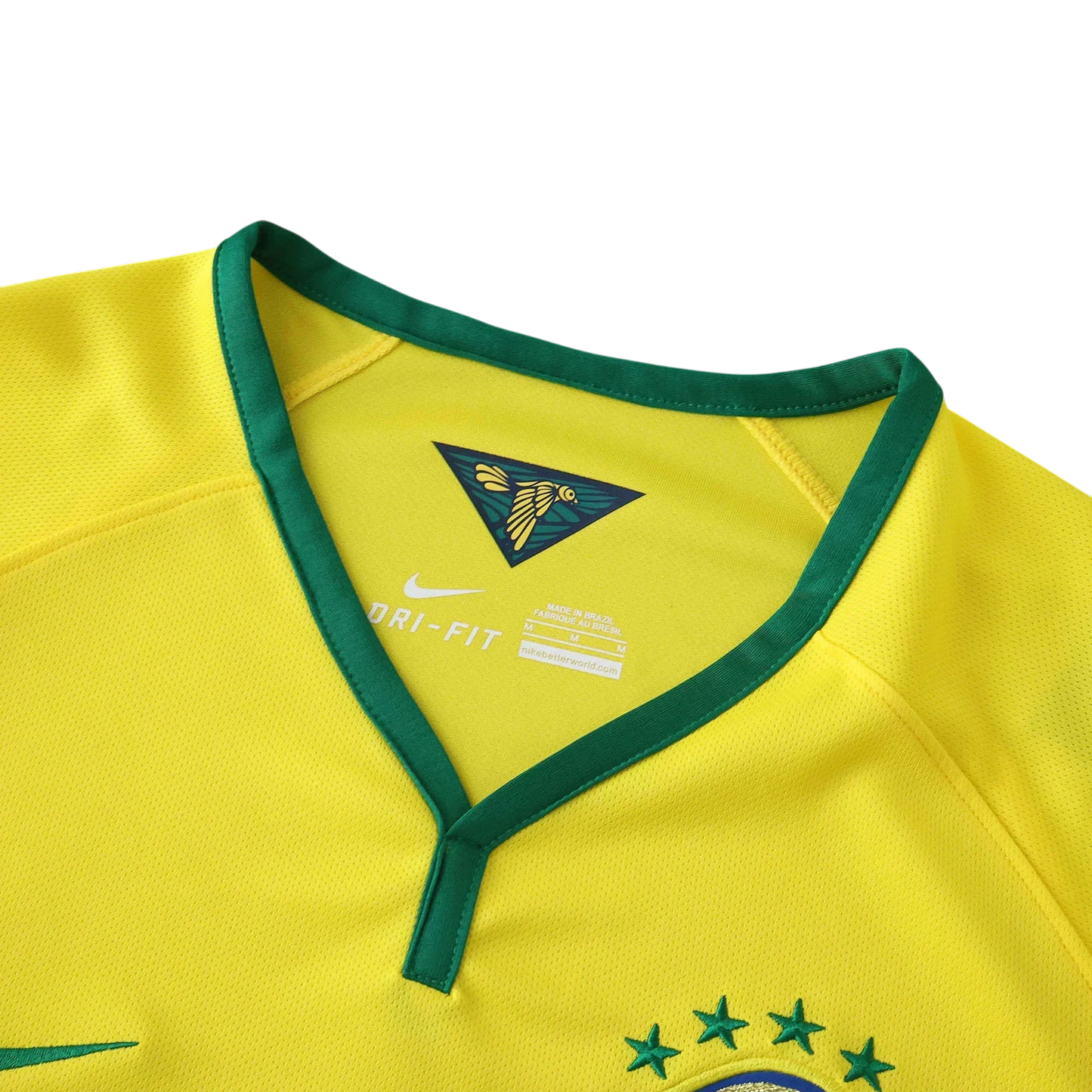 Camisa Brasil I 2014 - detalhe da gola