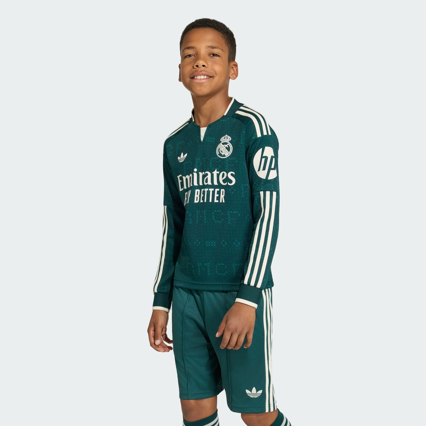 Camisa Manga Longa Infantil Adidas Real Madrid 2026/27 II