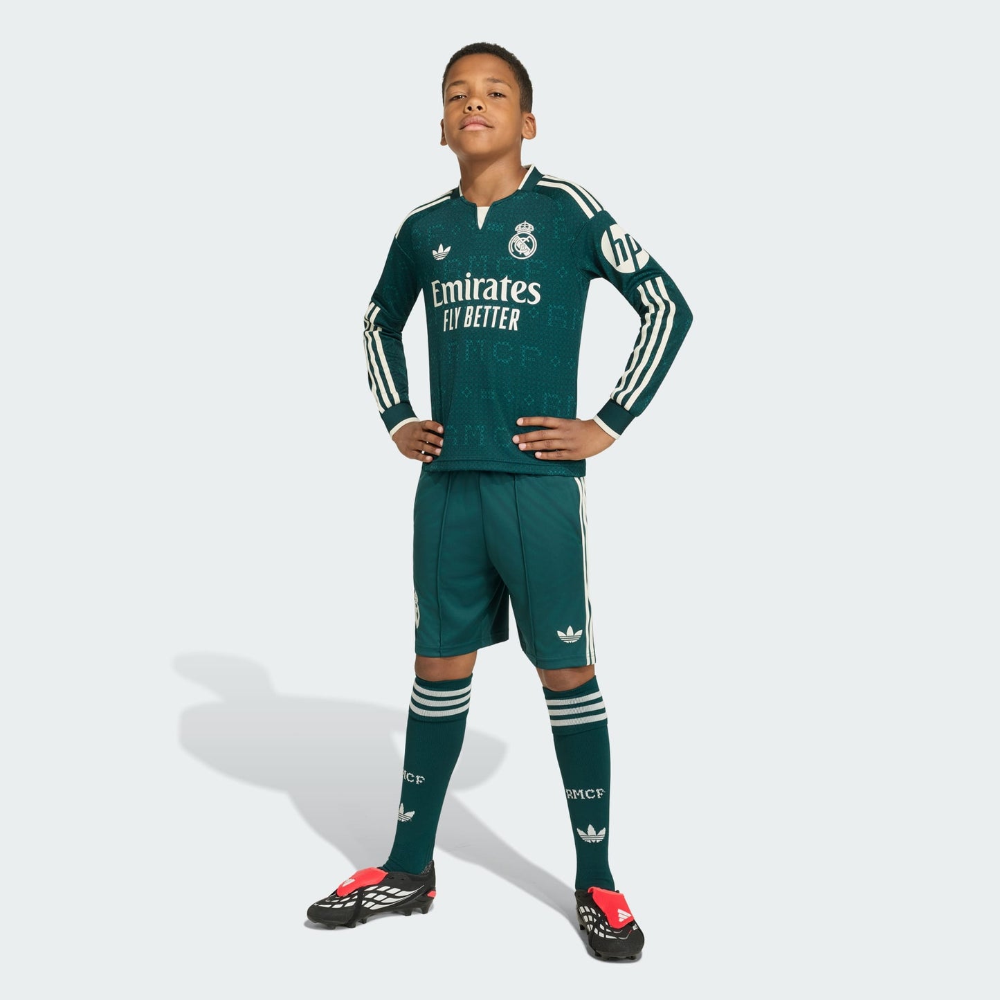 Camisa Manga Longa Infantil Adidas Real Madrid 2026/27 II