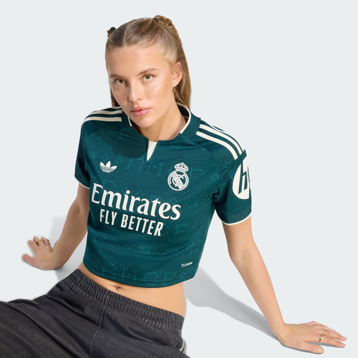 Camisa Feminina Cropped Adidas Real Madrid 2026/27 II