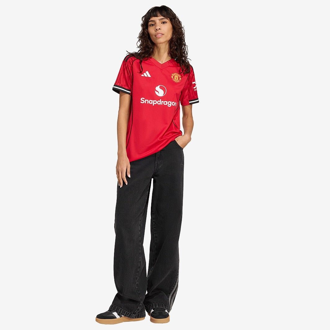 Camisa Feminina Adidas Manchester United 2025/26 I - vista traseira