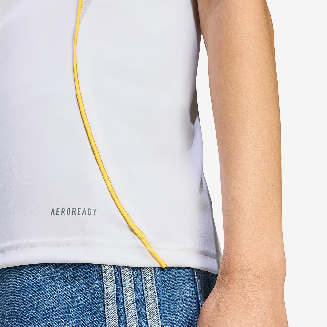 Camisa Feminina Adidas Real Madrid 2025/26 I - detalhe da manga