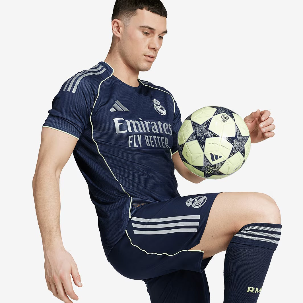 Camisa Adidas Real Madrid 2025/26 II Authentic - detalhe da manga