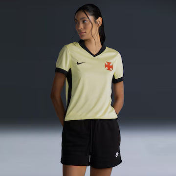Camisa Vasco III 2026/27 Torcedor Nike Feminina - Amarelo