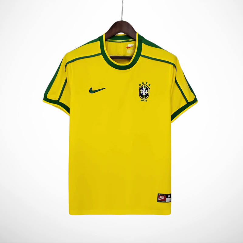 Camisa Seleção Brasil Home - Retrô 1998 - detalhe