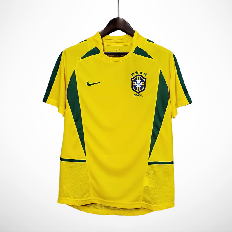 Camisa Seleção Brasil Home - Retrô 2002 - detalhe