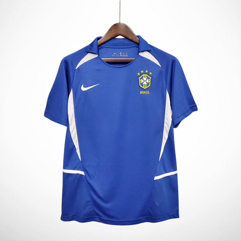 Camisa Seleção Brasil II - Retrô 2002 - detalhe