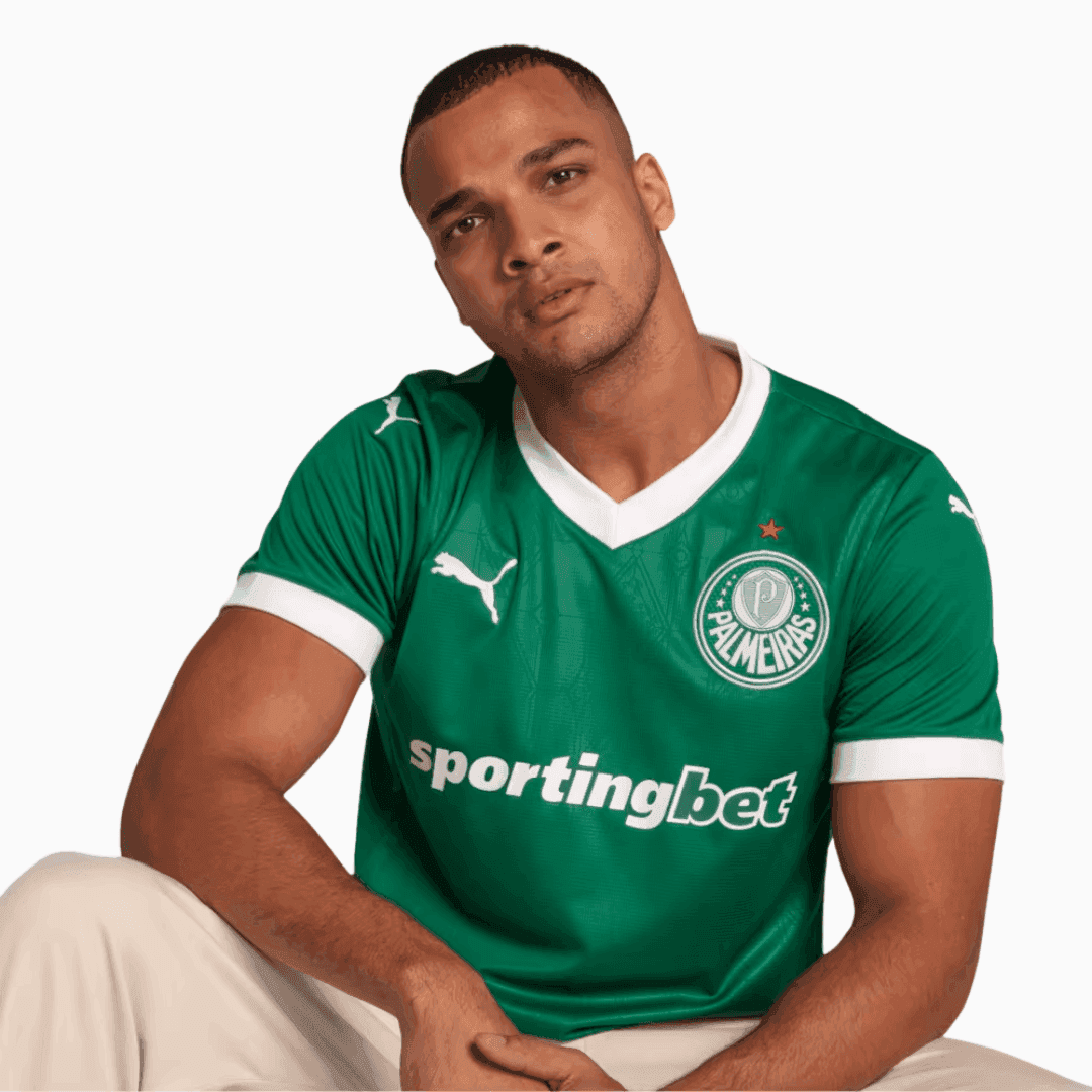 Camisa Puma Palmeiras 2025/26 I Torcedor - detalhe da manga