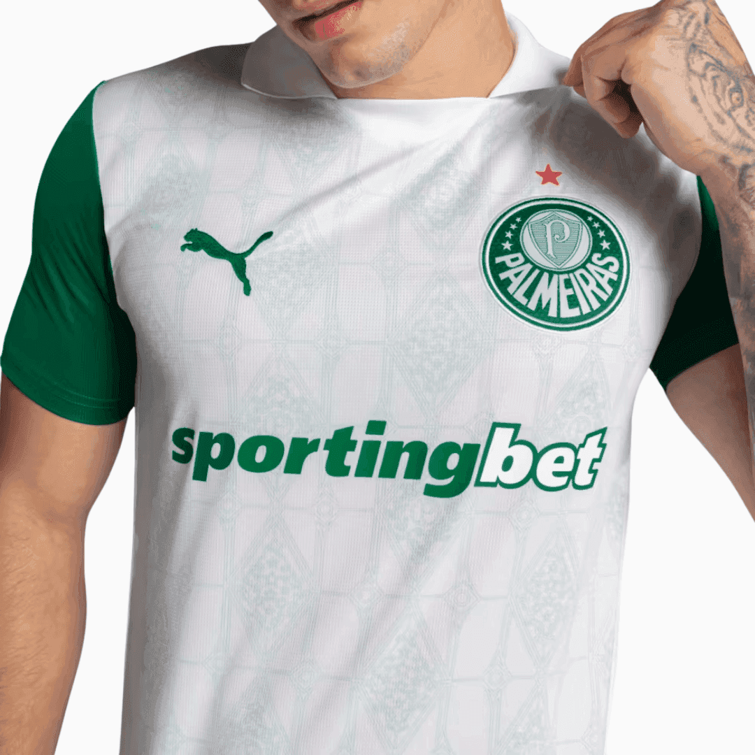 Camisa Puma Palmeiras 2025/26 II - VITOR ROQUE N° 9 - detalhe
