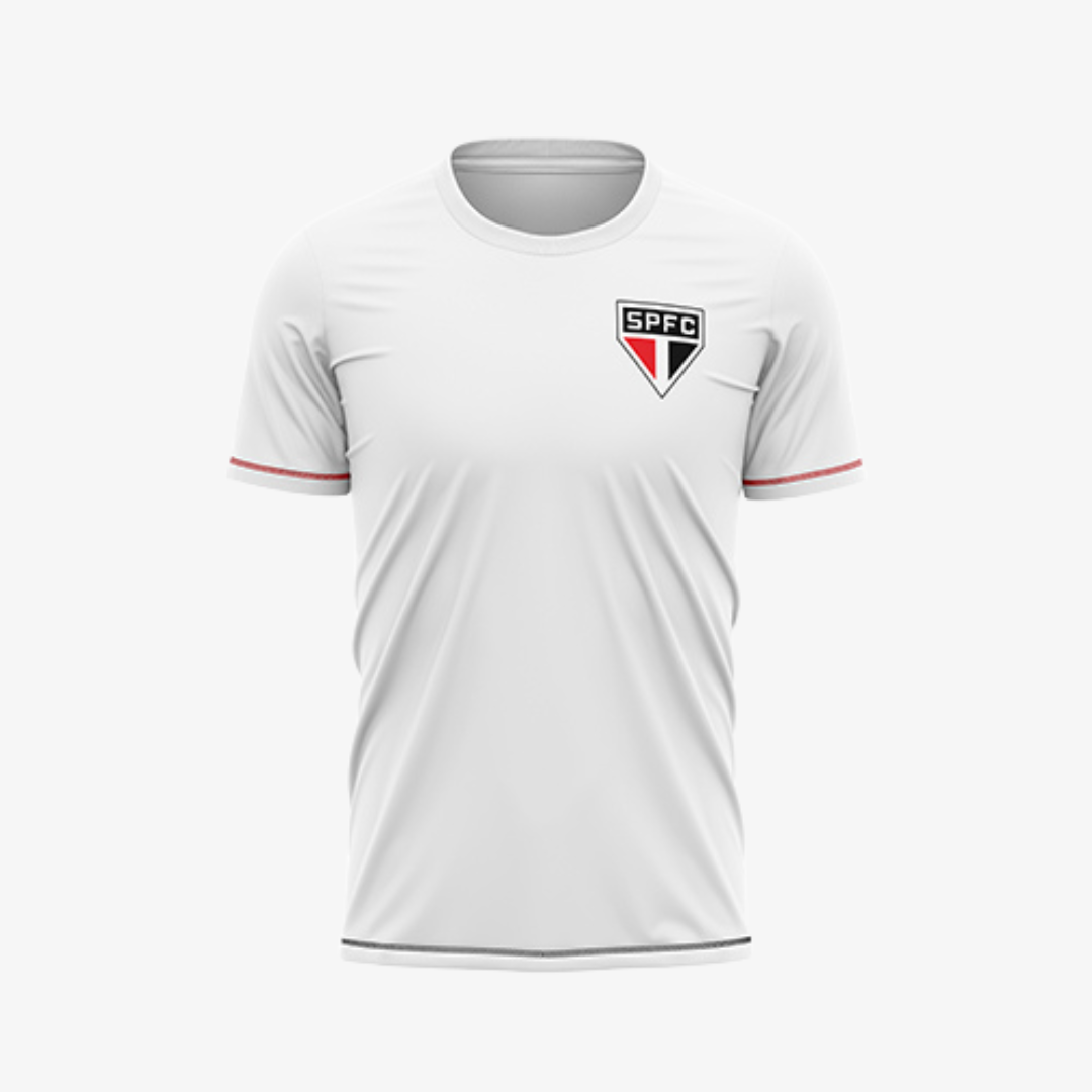Camiseta São Paulo FC Essência SPCF - detalhe da manga