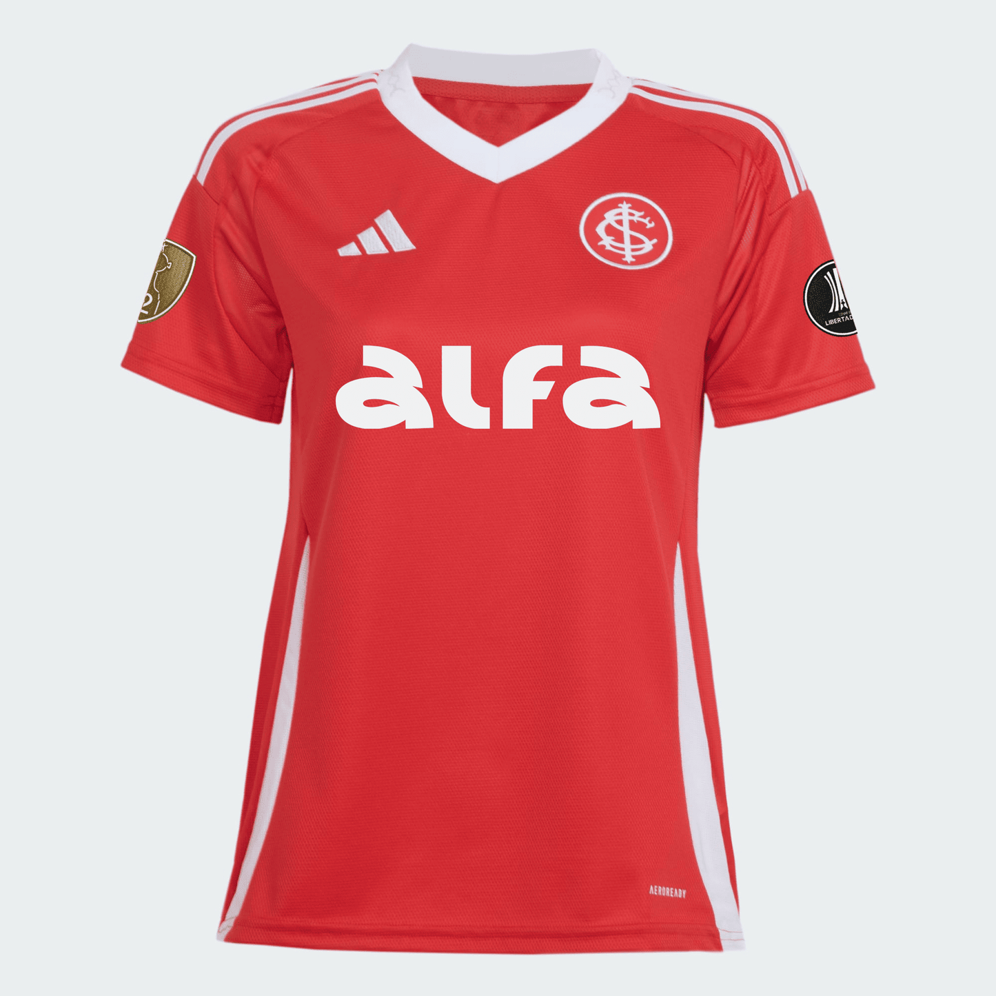Camisa Feminina Adidas Internacional 2025/26 I Com Patrocínios - detalhe