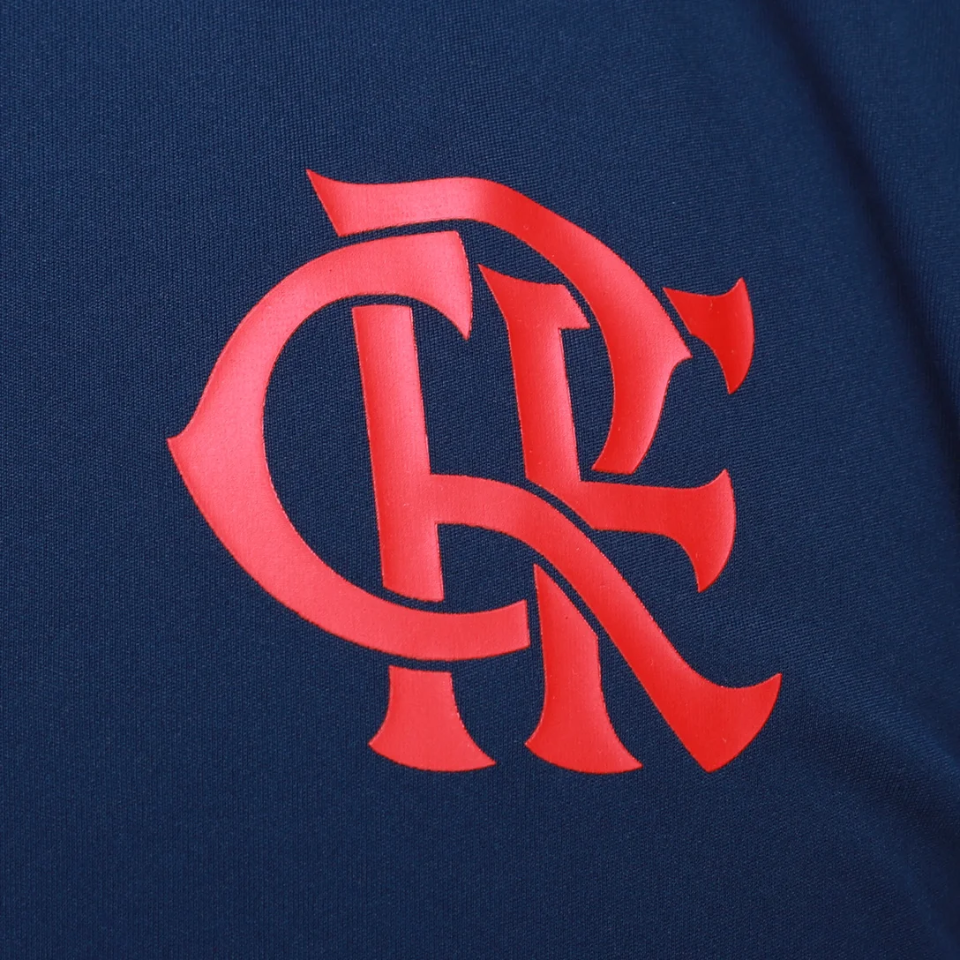 Regata Treino Adidas Flamengo 2025/26 - detalhe da gola