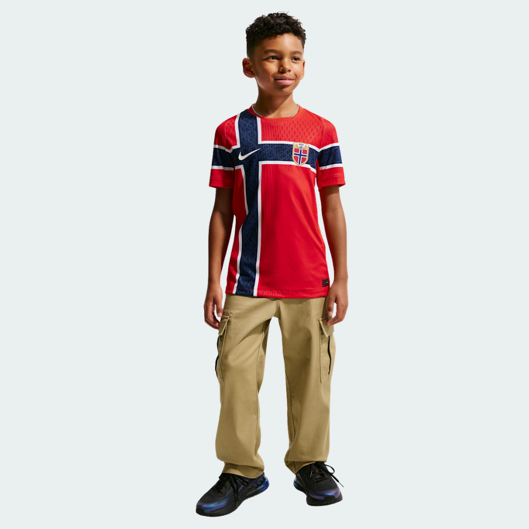 Camisa Infantil Noruega 2026/27 I - detalhe