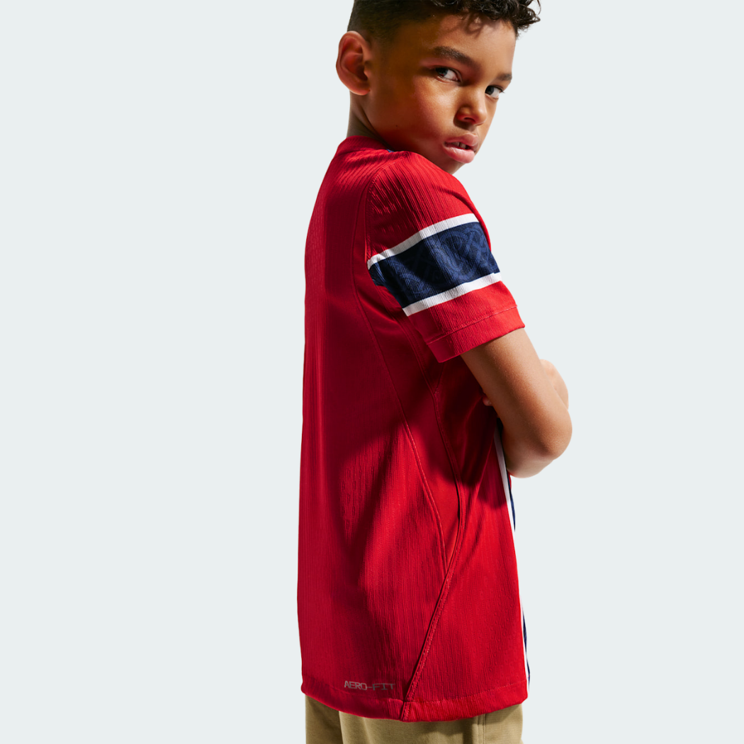 Camisa Infantil Noruega 2026/27 I - vista traseira