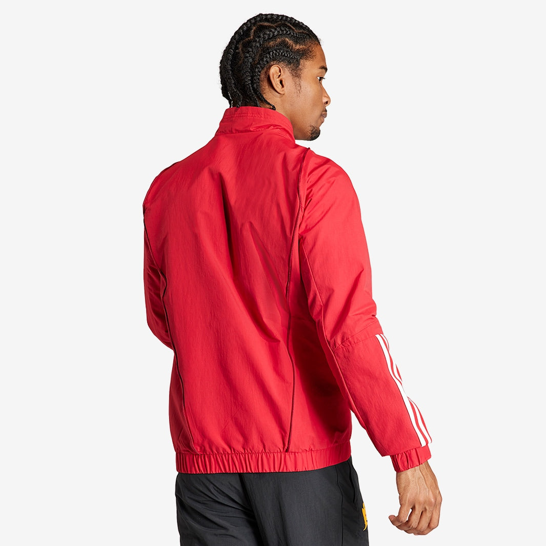 Jaqueta Adidas AS Roma 2023/24 I - detalhe da gola