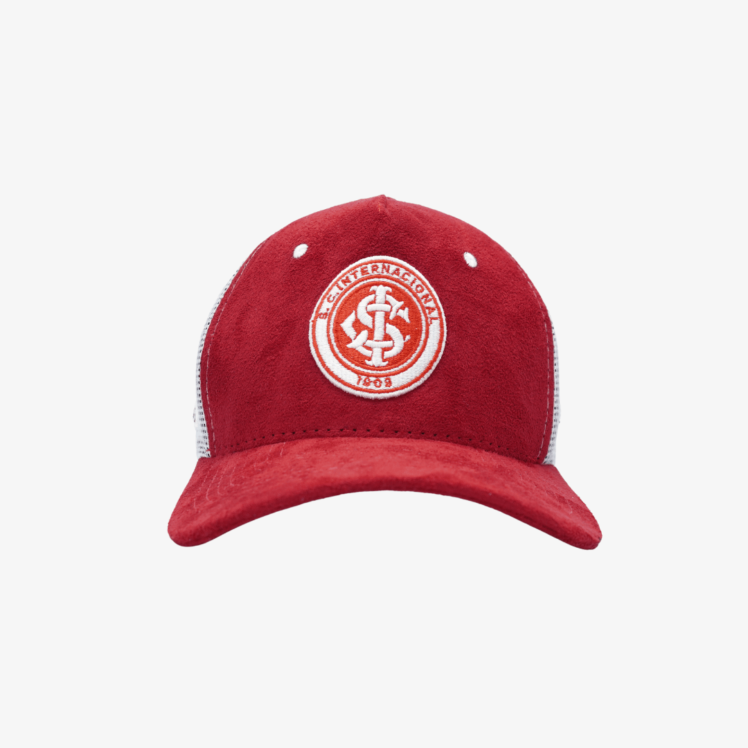 Boné Trucker Internacional Tela - Vermelho - vista traseira