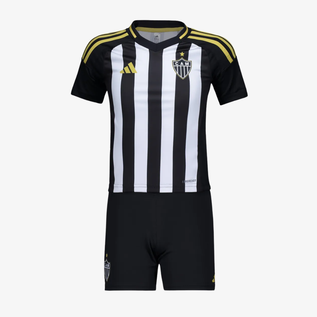 Conjunto Infantil Adidas Atlético Mineiro 2024/25 I - vista traseira