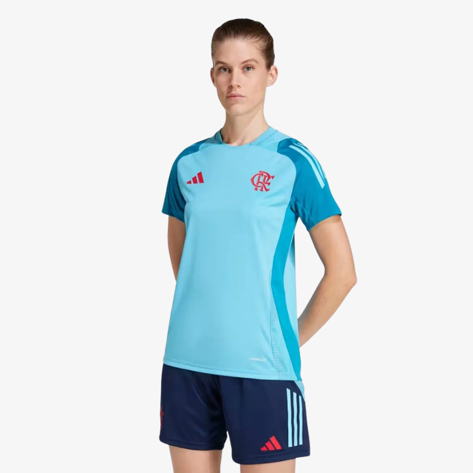 Camisa Adidas Feminina Treino Flamengo 2025/26 - vista traseira