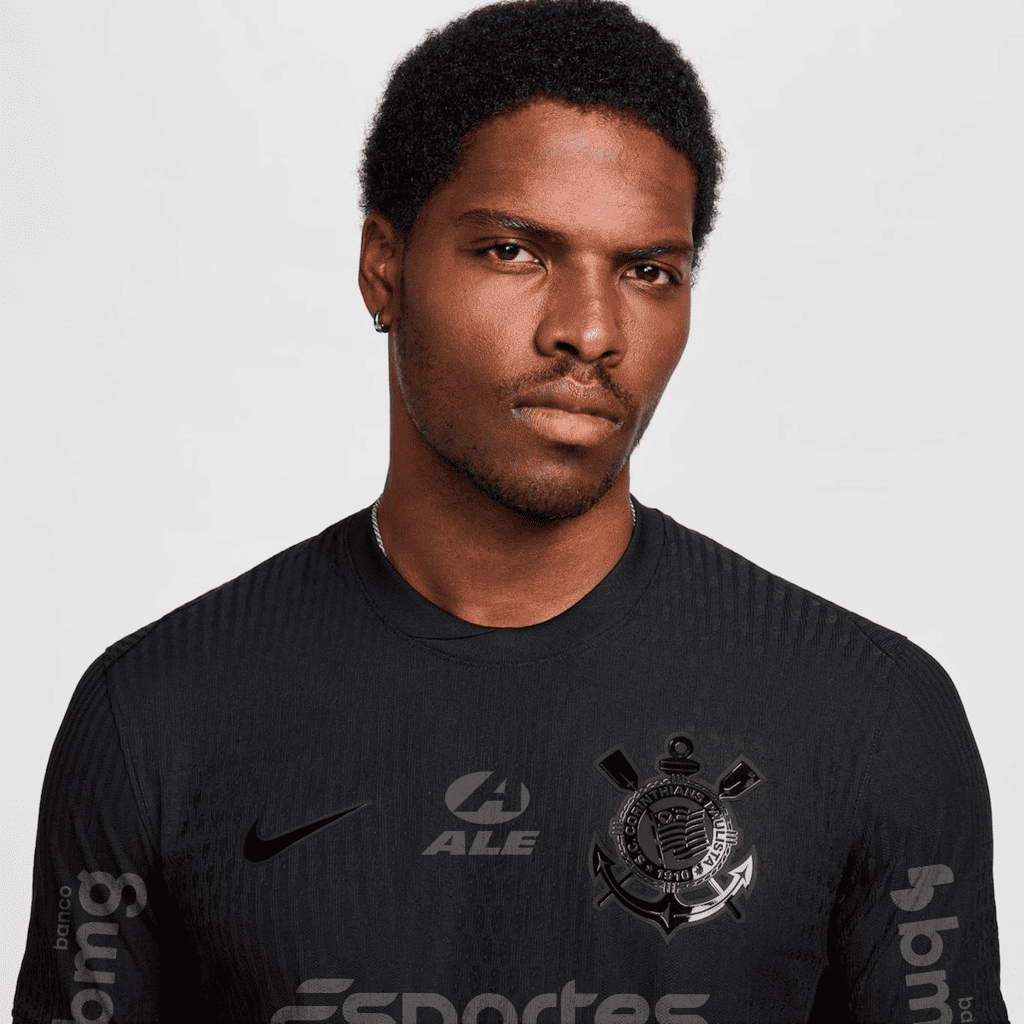 Camisa Nike Corinthians 2024/25 II Jogador Com Patrocínios - vista traseira