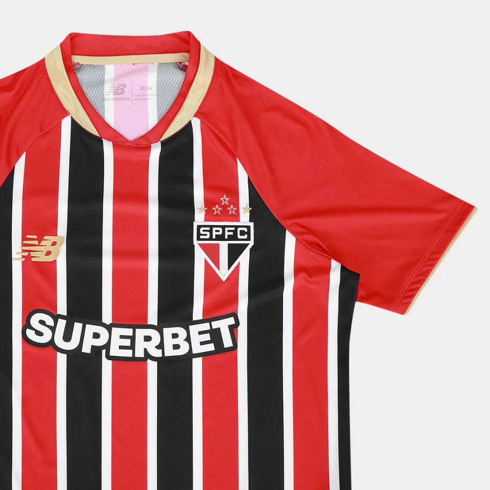 Camisa Feminina New Balance São Paulo 2025/26 II - vista traseira