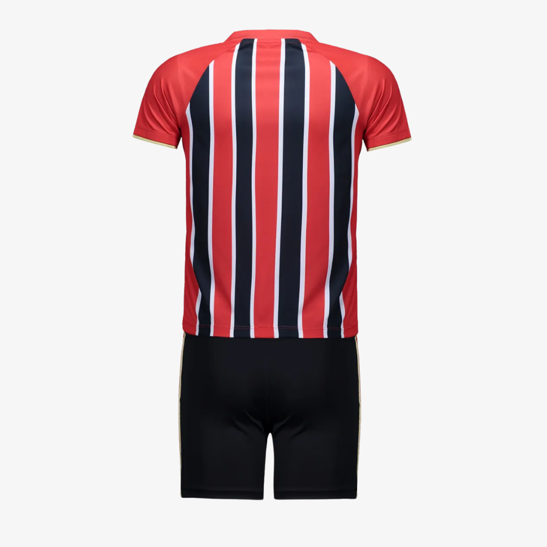 Conjunto Infantil New Balance São Paulo 2025/26 II - vista traseira
