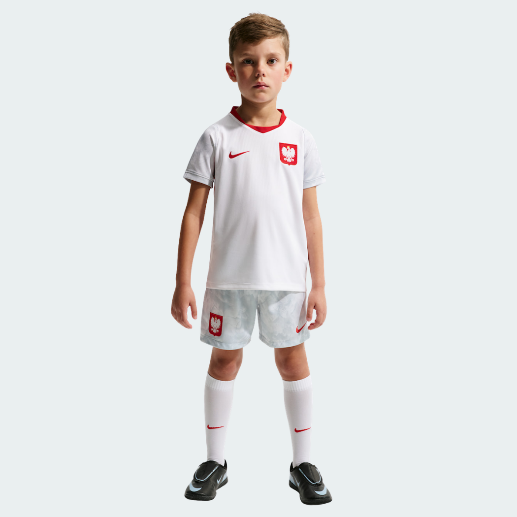 Camisa Infantil Polônia 2026/27 I - vista traseira
