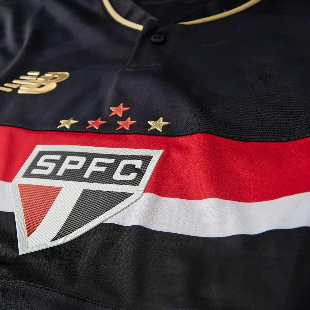 Camisa Feminina New Balance São Paulo 2025/26 III - detalhe