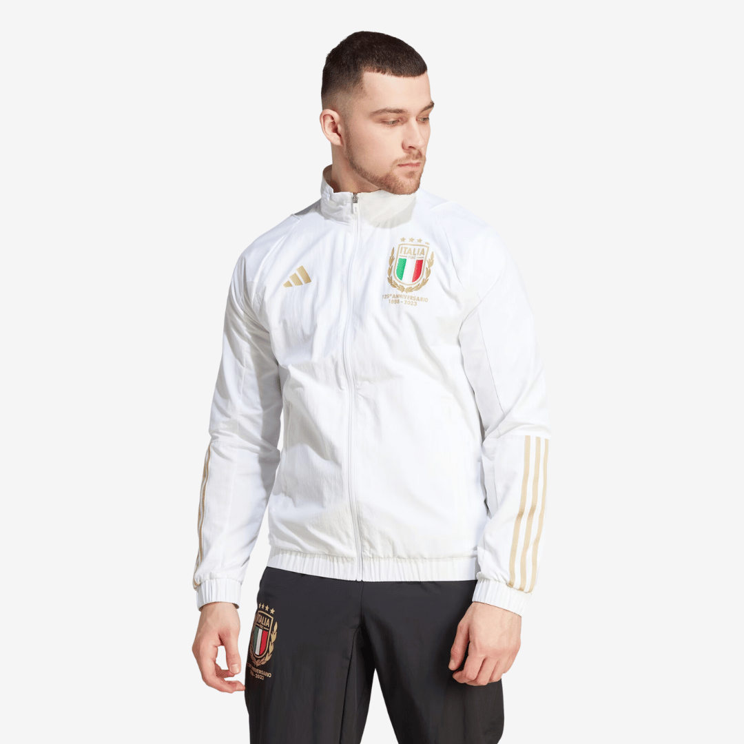 Jaqueta Adidas Itália 125th Anniversary - detalhe