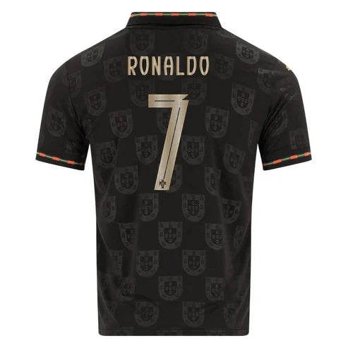 Camisa Portugal Black Panther Copa 2026 - #7 Ronaldo - Torcedor