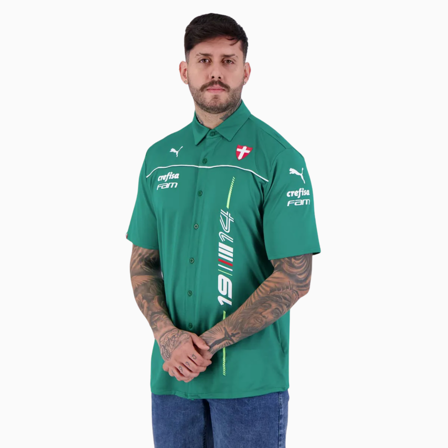 Camisa Palmeiras Puma MotorsportCamisa Palmeiras Puma Motorsport - detalhe