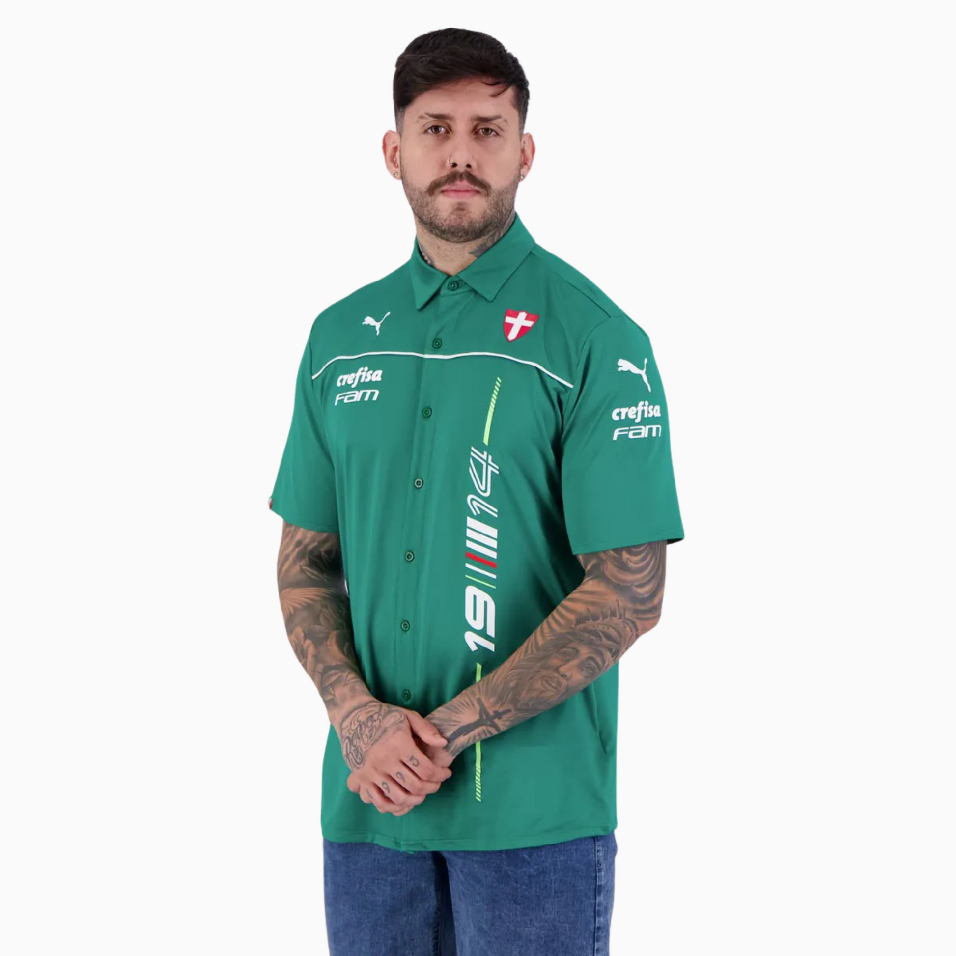 Camisa Palmeiras Puma MotorsportCamisa Palmeiras Puma Motorsport - detalhe