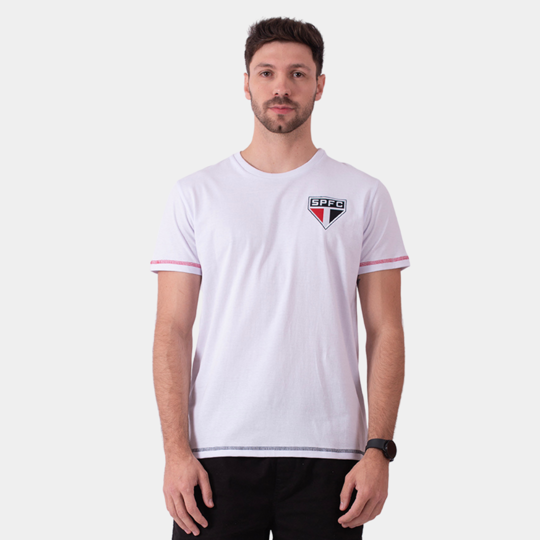 Camiseta São Paulo FC Essência SPCF - detalhe da gola