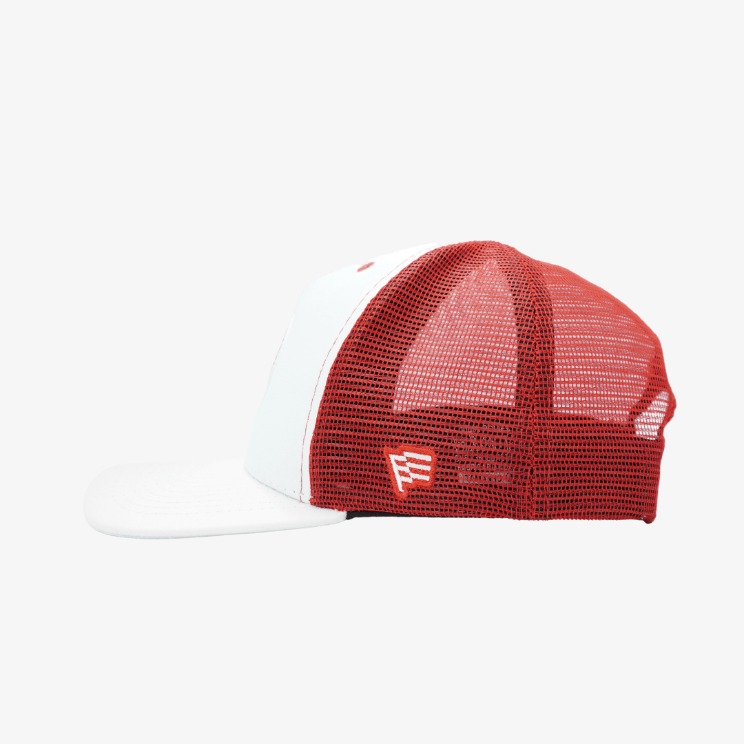 Boné Trucker Internacional Tela - Branco - detalhe da manga
