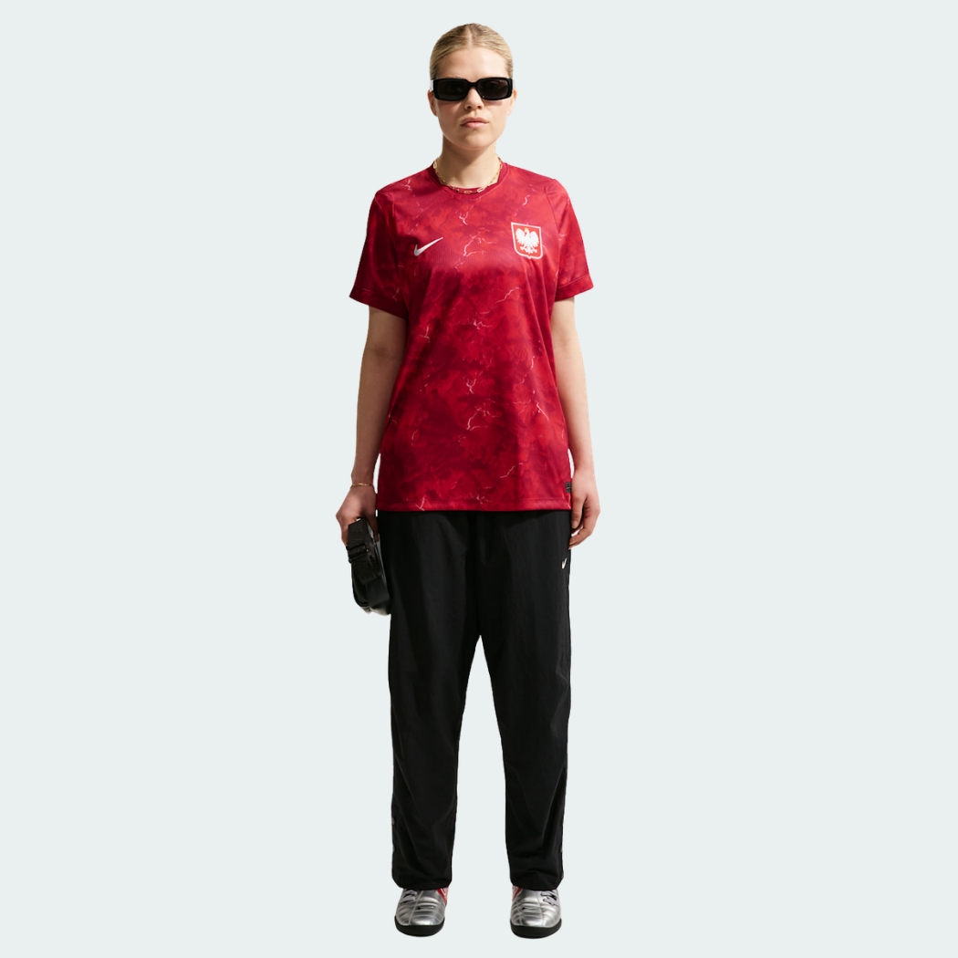 Camisa Feminina Polônia 2026/27 II - detalhe da gola