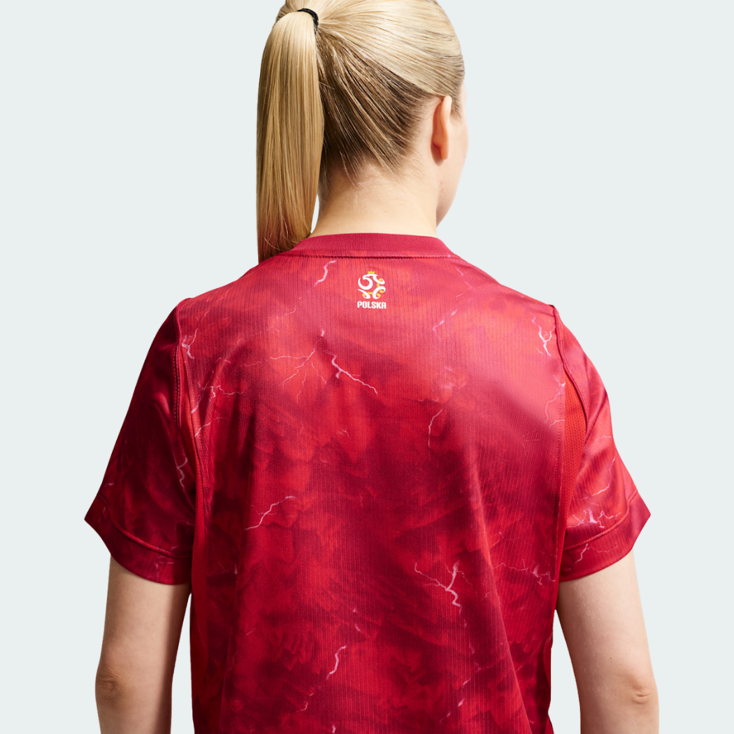 Camisa Feminina Polônia 2026/27 II - vista traseira