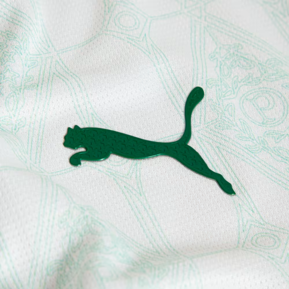 Camisa Puma Palmeiras 2025/26 II Jogador - detalhe da gola