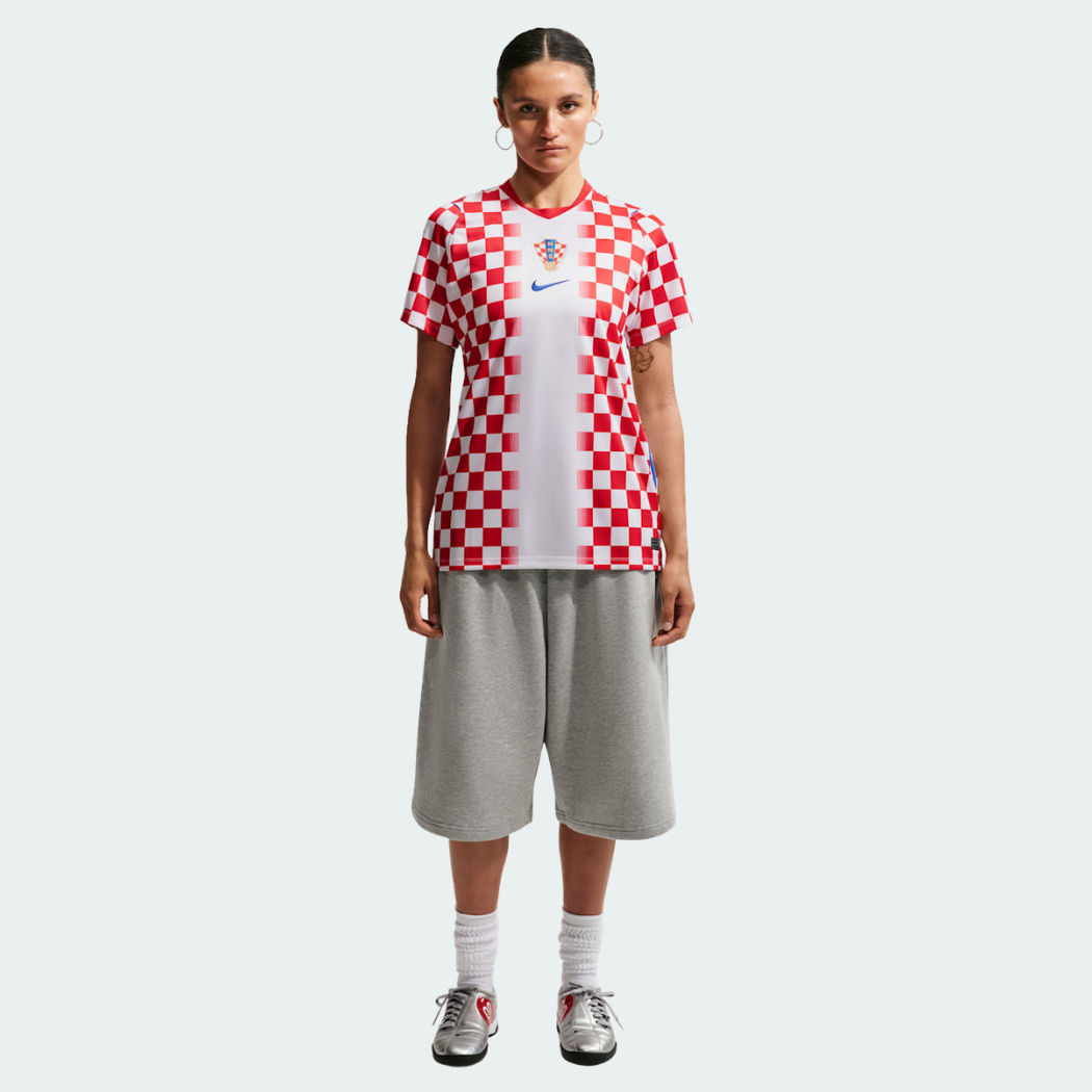 Camisa Feminina Croácia 2026/27 I - detalhe da gola